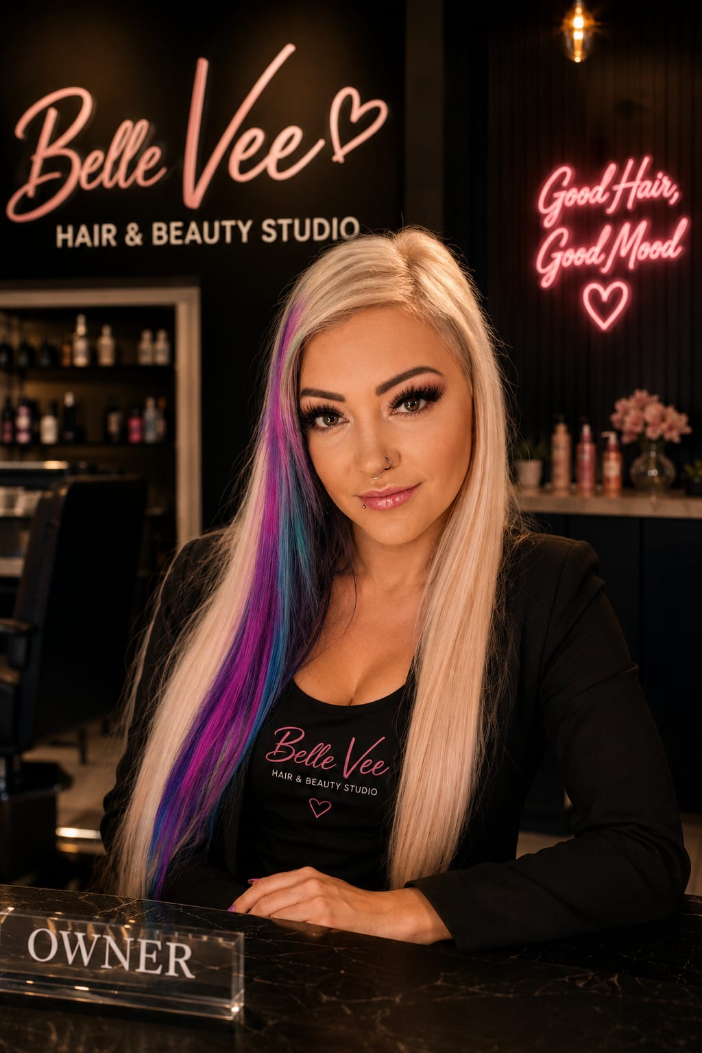 Veronica Venter, founder and owner of Belle Vee Hair & Beauty Studio